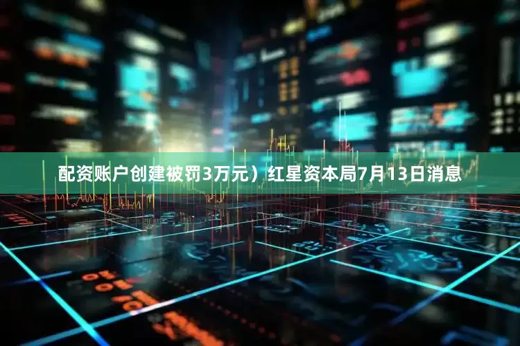 配资账户创建被罚3万元）红星资本局7月13日消息